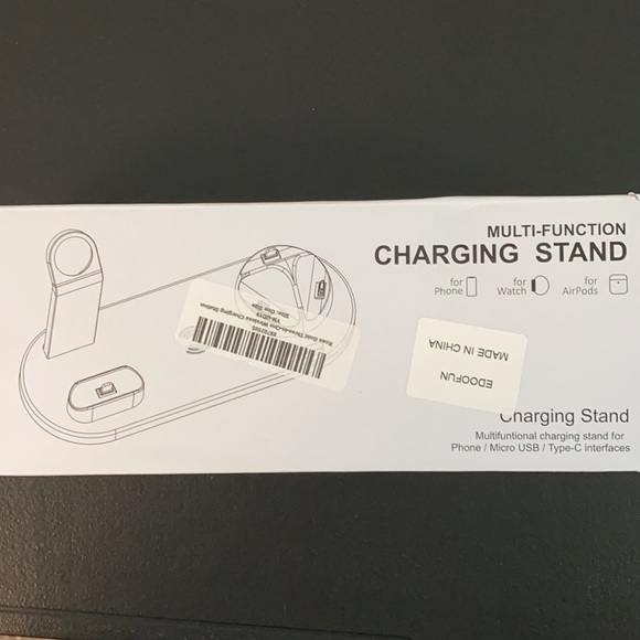 Rose 3-in-1 Wireless Charging Station w/USB Cable—Samsung or Apple - Picture 4 of 5